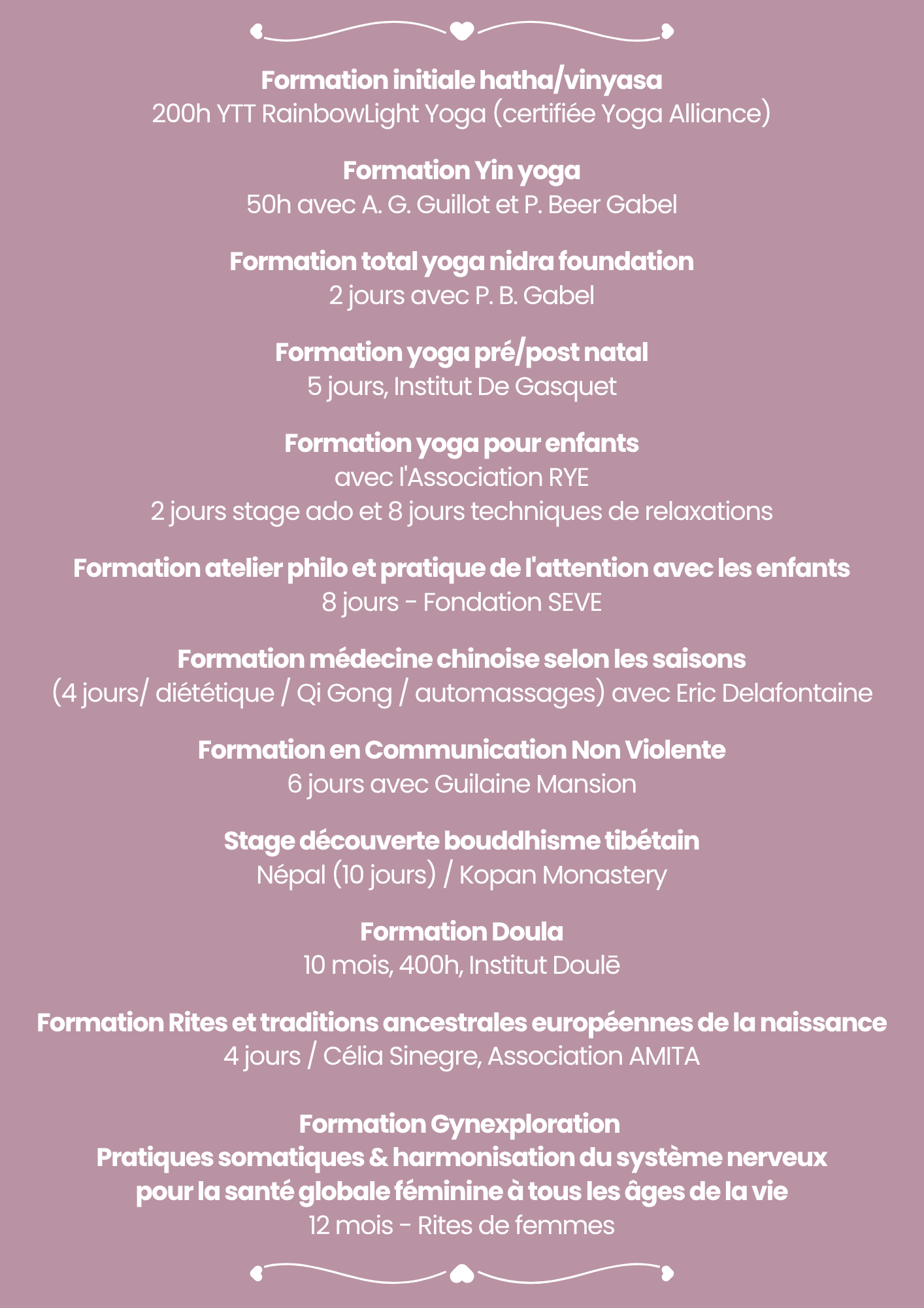 parcours professionnel